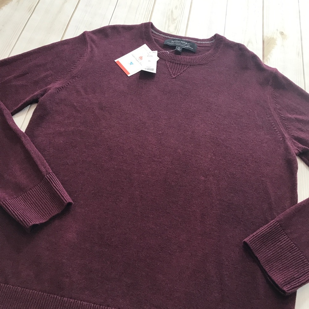 (SOLD) Banana Republic Italian Linen Sweater, XL - Picture 4 of 7